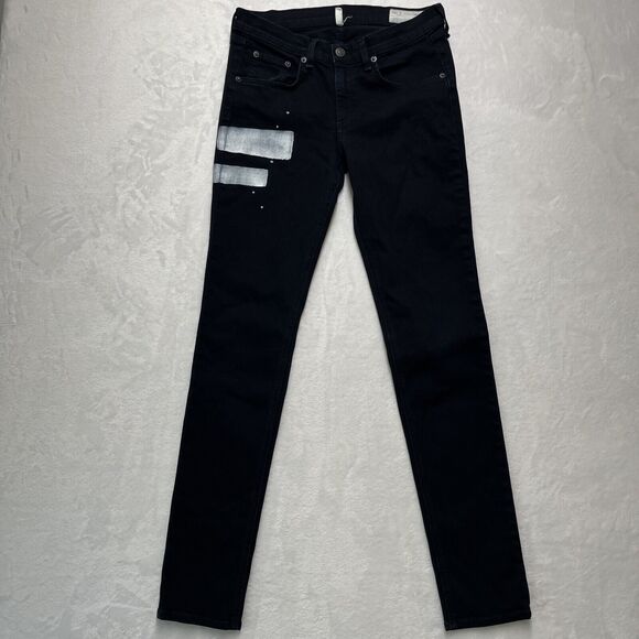 rag & bone Denim - Rag & Bone Jeans Women’s 27 Denim Cate‎ Mid-rise Skinny COAL Block Dark Wash USA